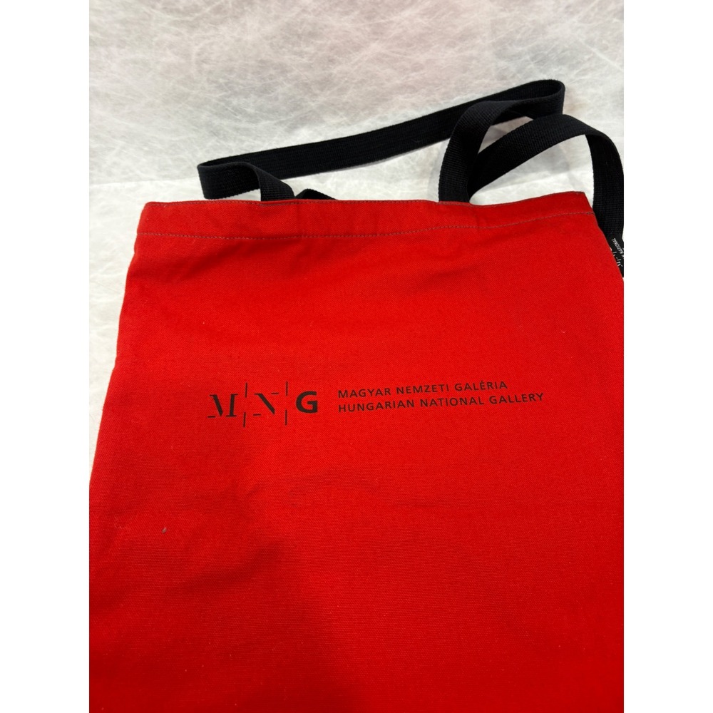 Hungarian National Gallery Robert Bereny Woman Playing Cello Canvas Tote Bag Red - Picture 6 of 8